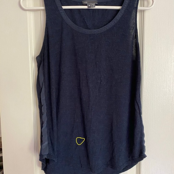 Vince Navy Lightweight Slub Tank Medium - Picture 5 of 5